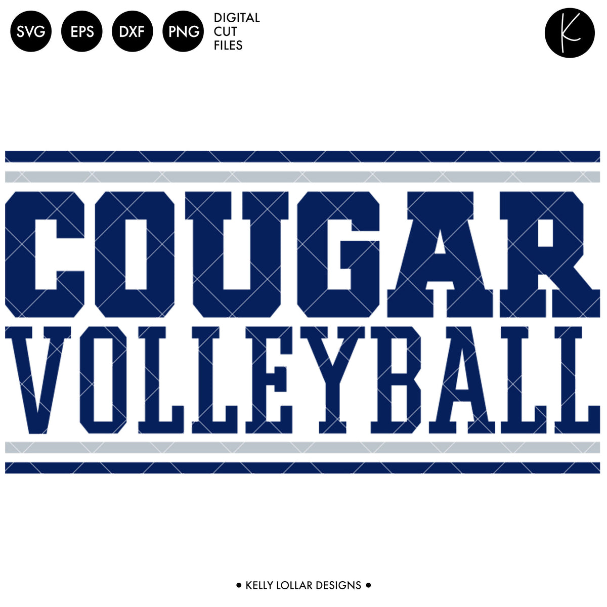Cougars Volleyball | SVG DXF EPS PNG Cut Files