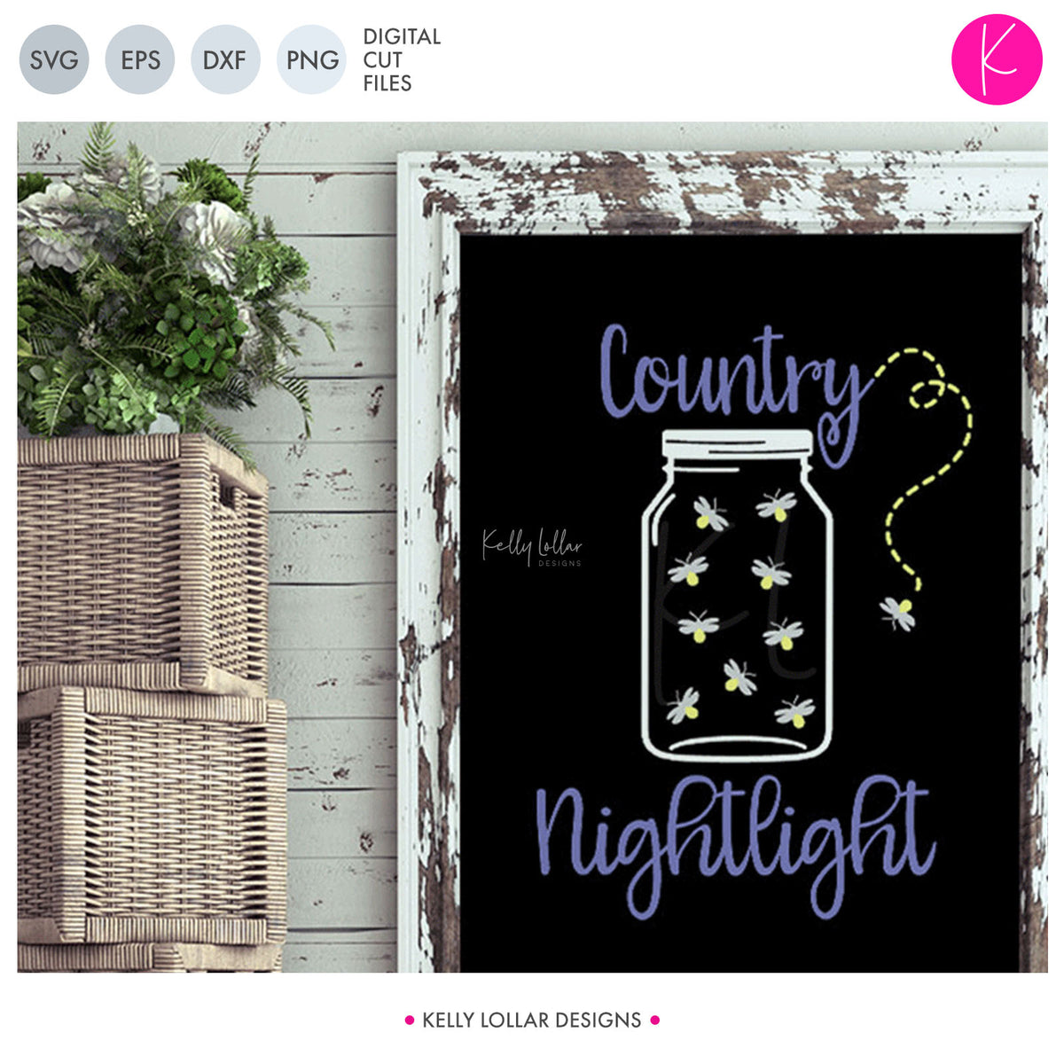 Country Nightlight | SVG DXF EPS PNG Cut Files