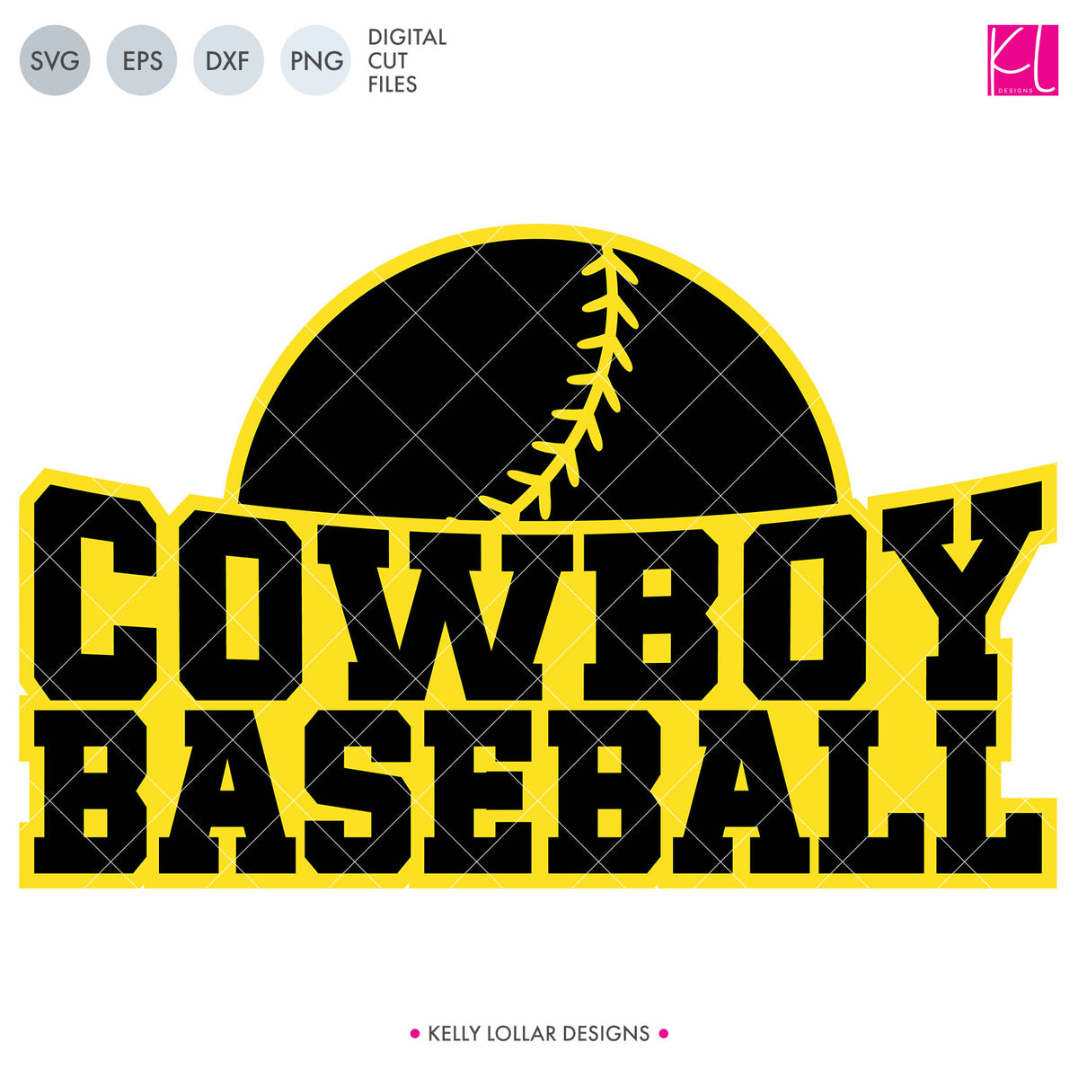 Cowboys Baseball &amp; Cowgirls Softball Bundle | SVG DXF EPS PNG Cut Files