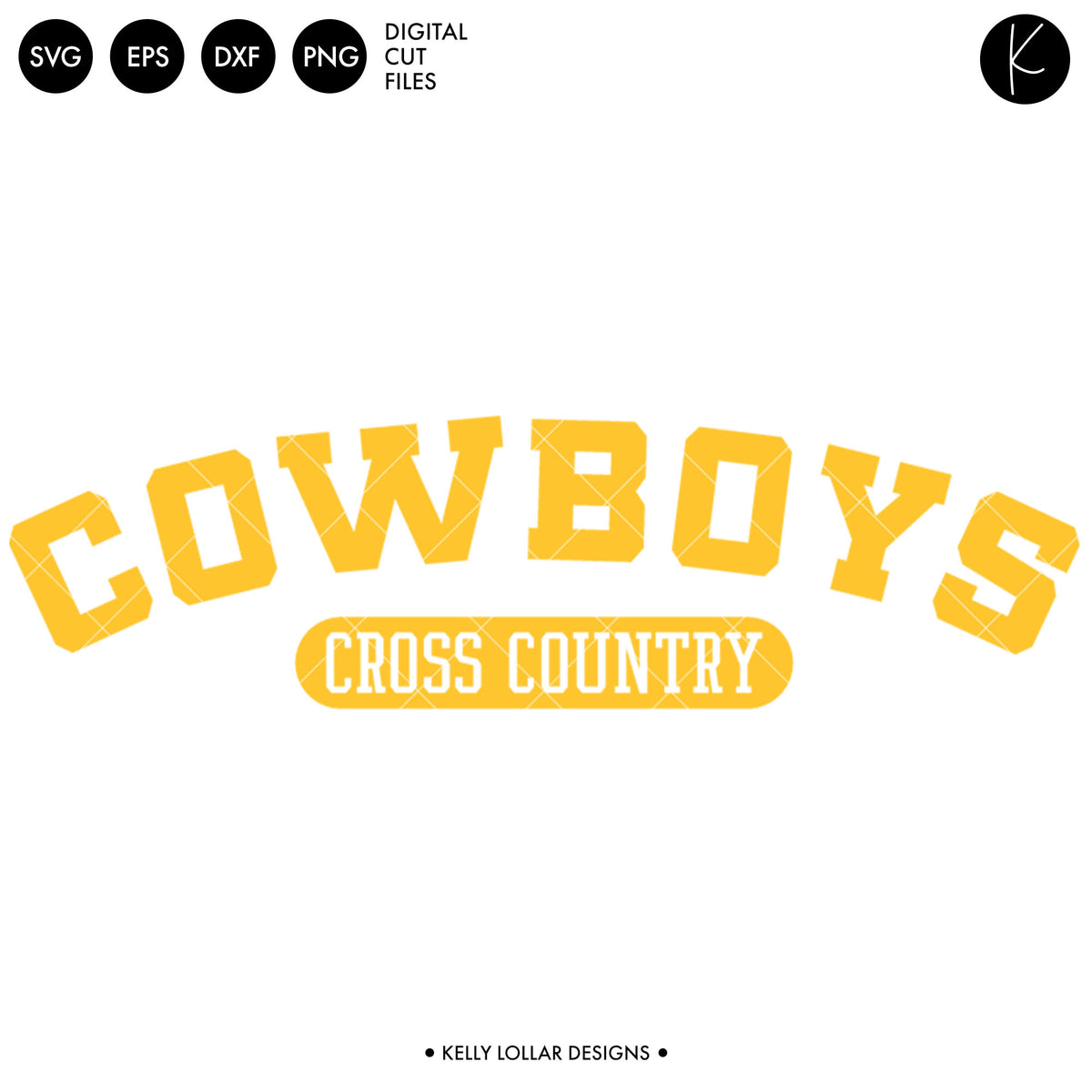 Cowboys Cross Country Bundle | SVG DXF EPS PNG Cut Files