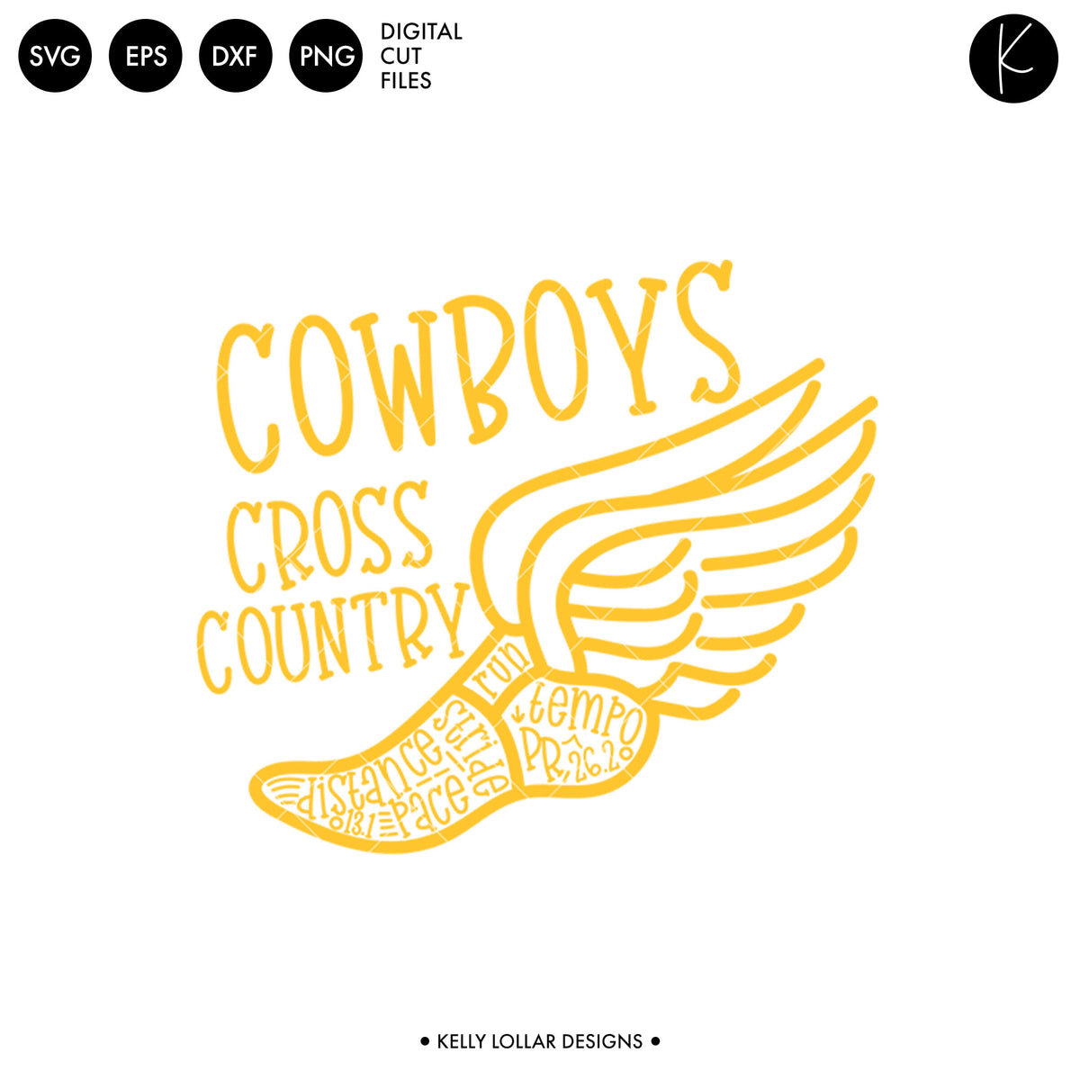 Cowboys Cross Country Bundle | SVG DXF EPS PNG Cut Files