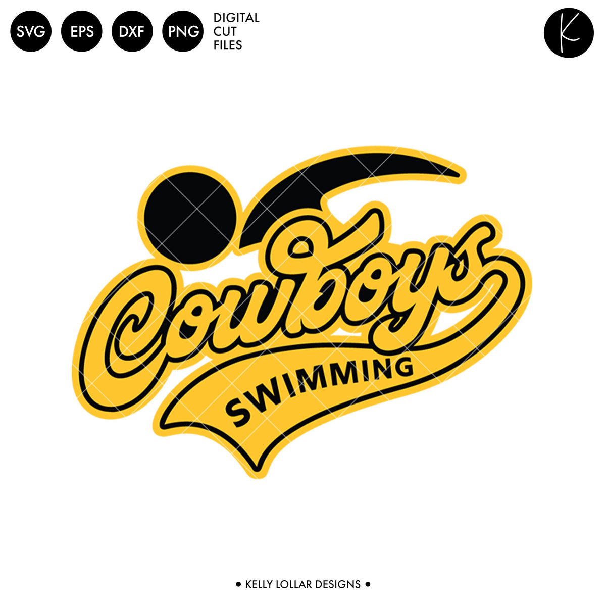 Cowboys Swim Bundle | SVG DXF EPS PNG Cut Files