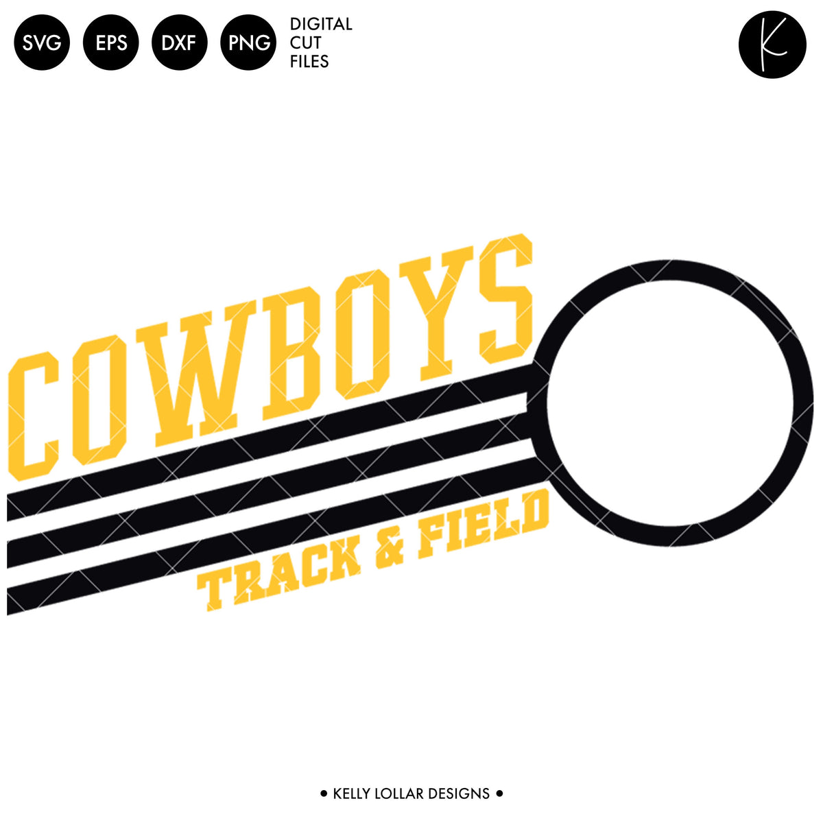 Cowboys Track &amp; Field Bundle | SVG DXF EPS PNG Cut Files