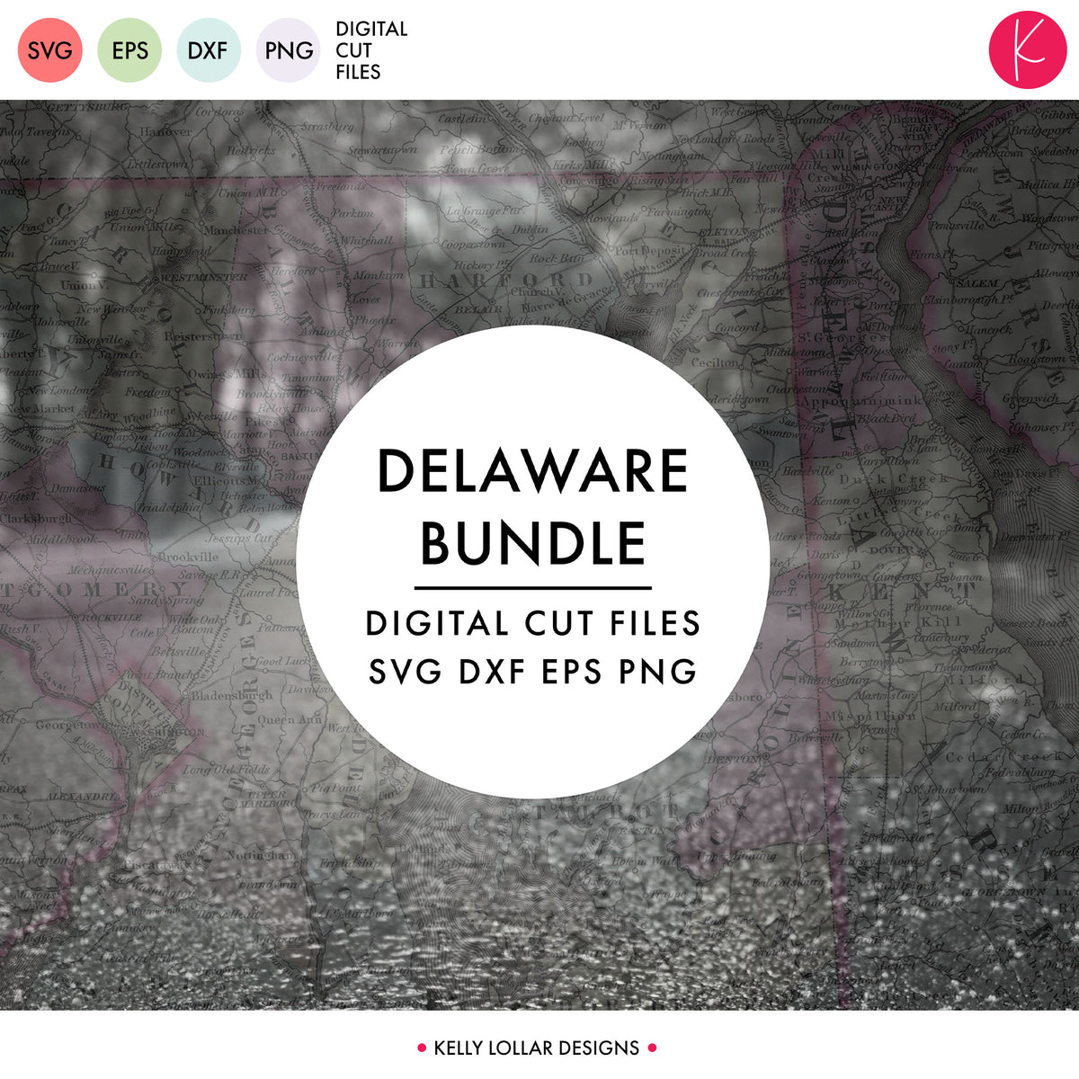 Delaware State Bundle | SVG DXF EPS PNG Cut Files