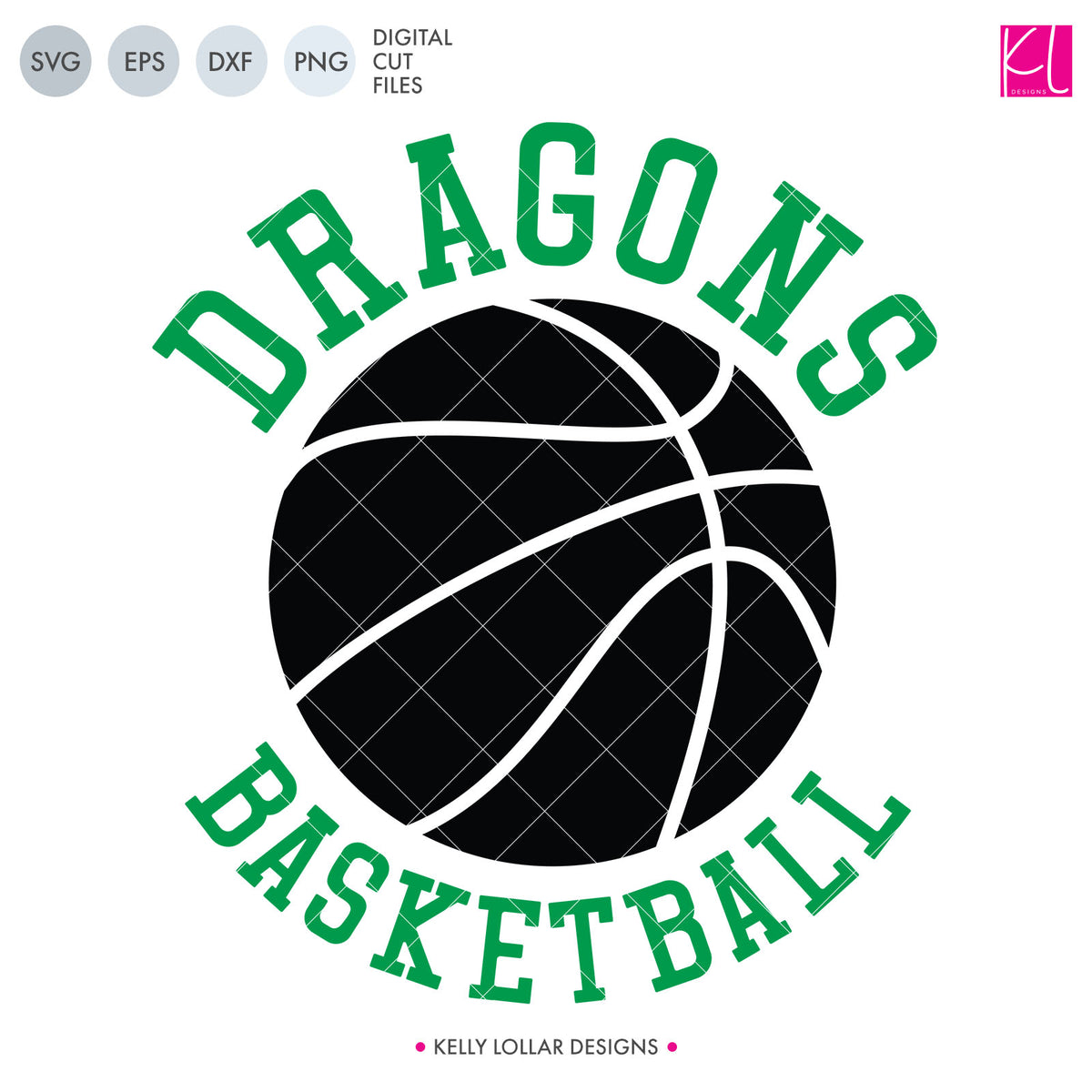 Dragons Basketball Bundle | SVG DXF EPS PNG Cut Files
