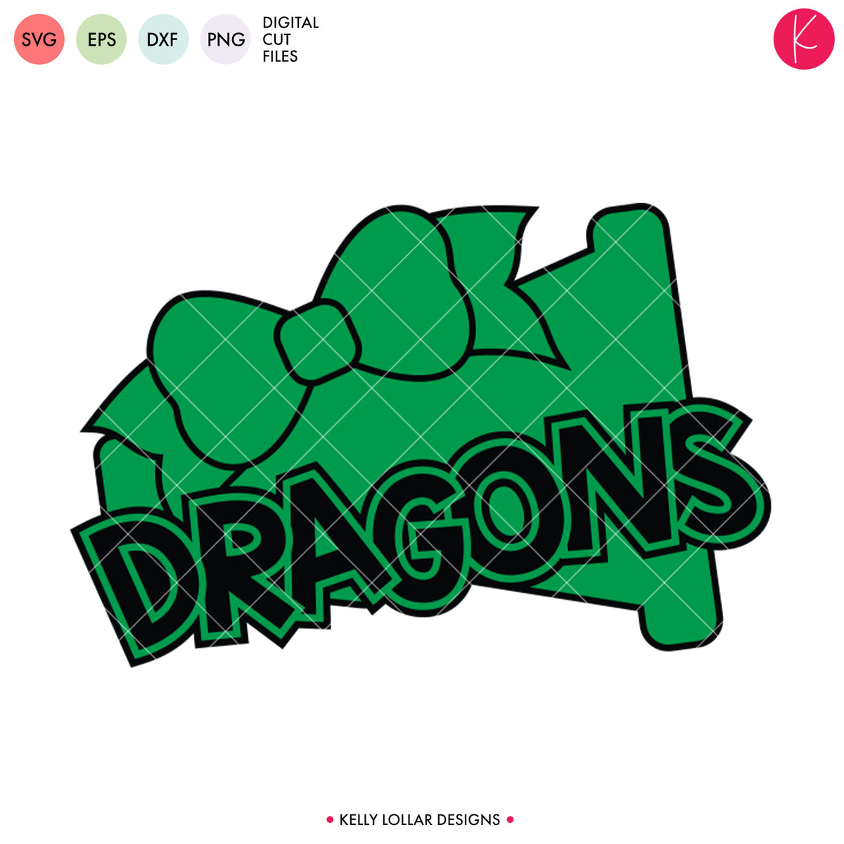 Dragons Cheer Bundle | SVG DXF EPS PNG Cut Files