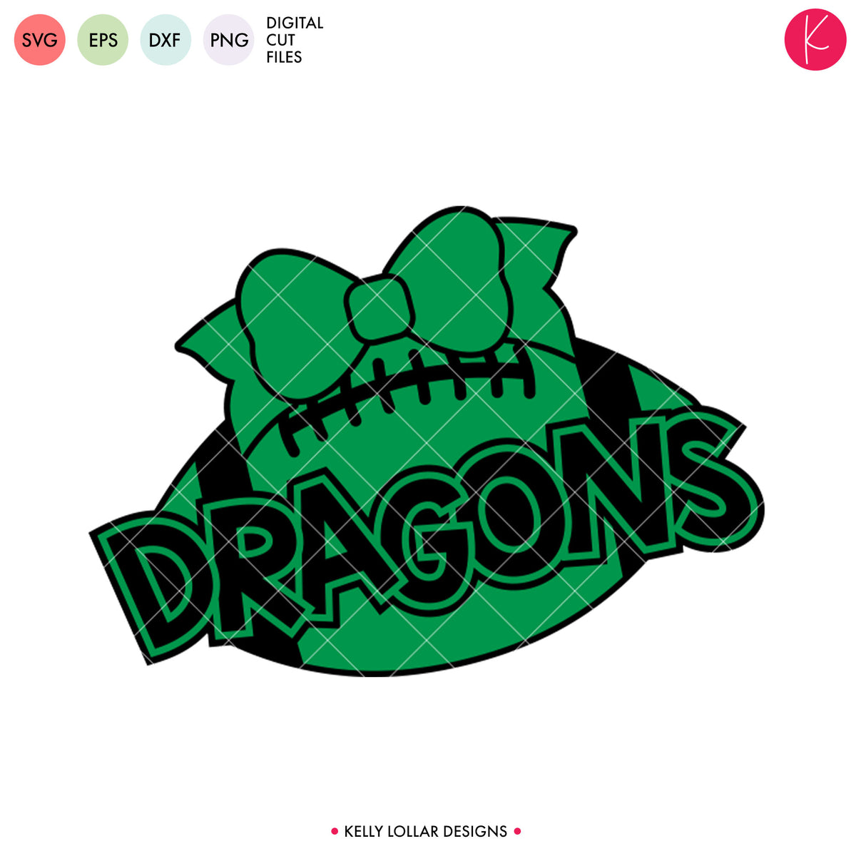 Dragons Football Bundle | SVG DXF EPS PNG Cut Files