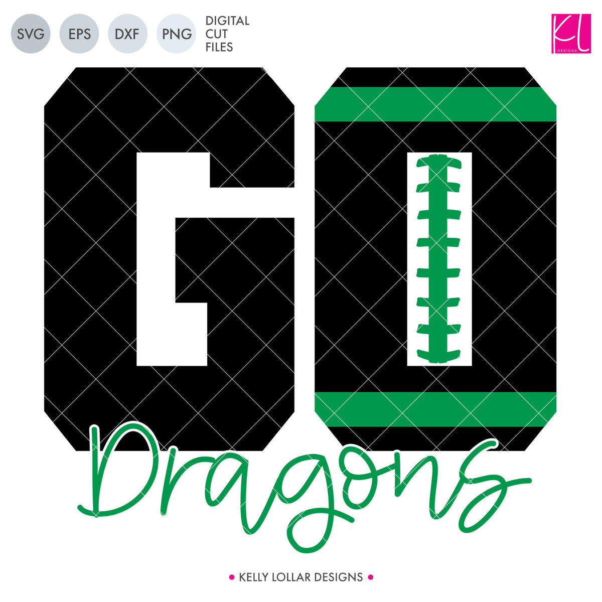 Dragons Football Bundle | SVG DXF EPS PNG Cut Files
