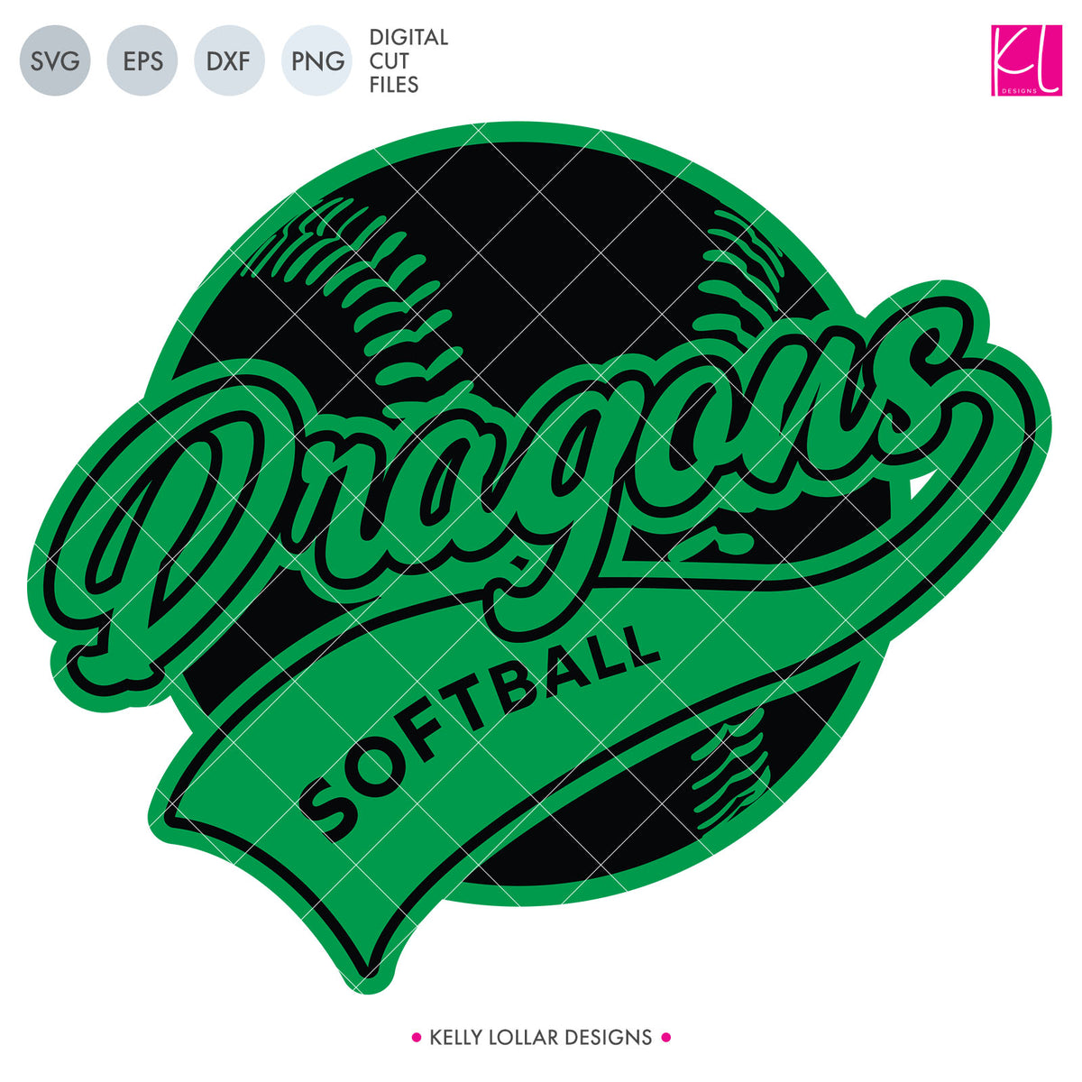 Dragons Baseball &amp; Softball Bundle | SVG DXF EPS PNG Cut Files