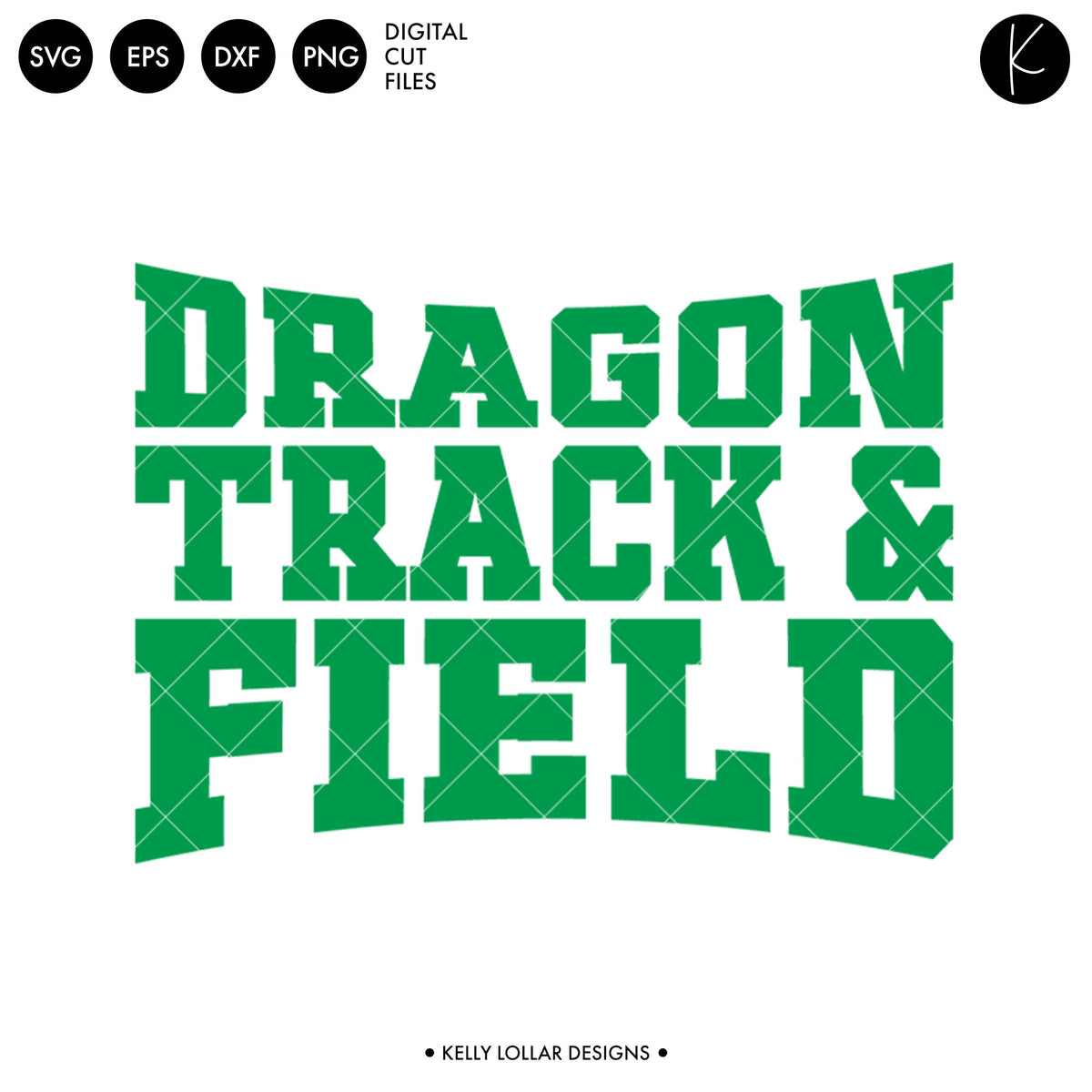 Dragons Track &amp; Field Bundle | SVG DXF EPS PNG Cut Files