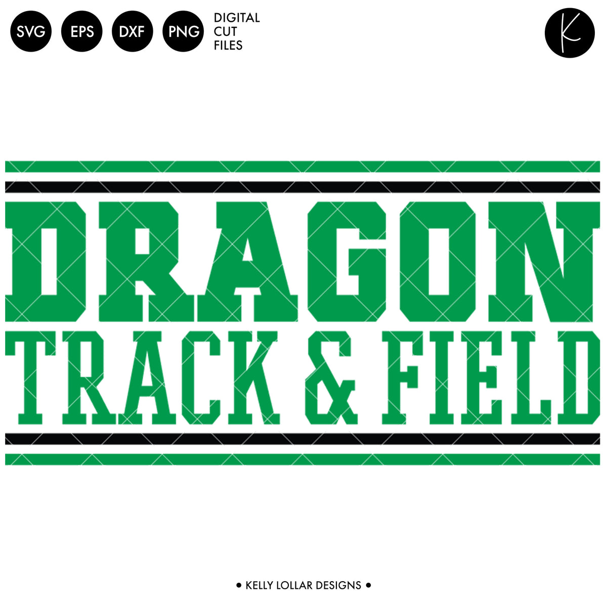 Dragons Track &amp; Field Bundle | SVG DXF EPS PNG Cut Files