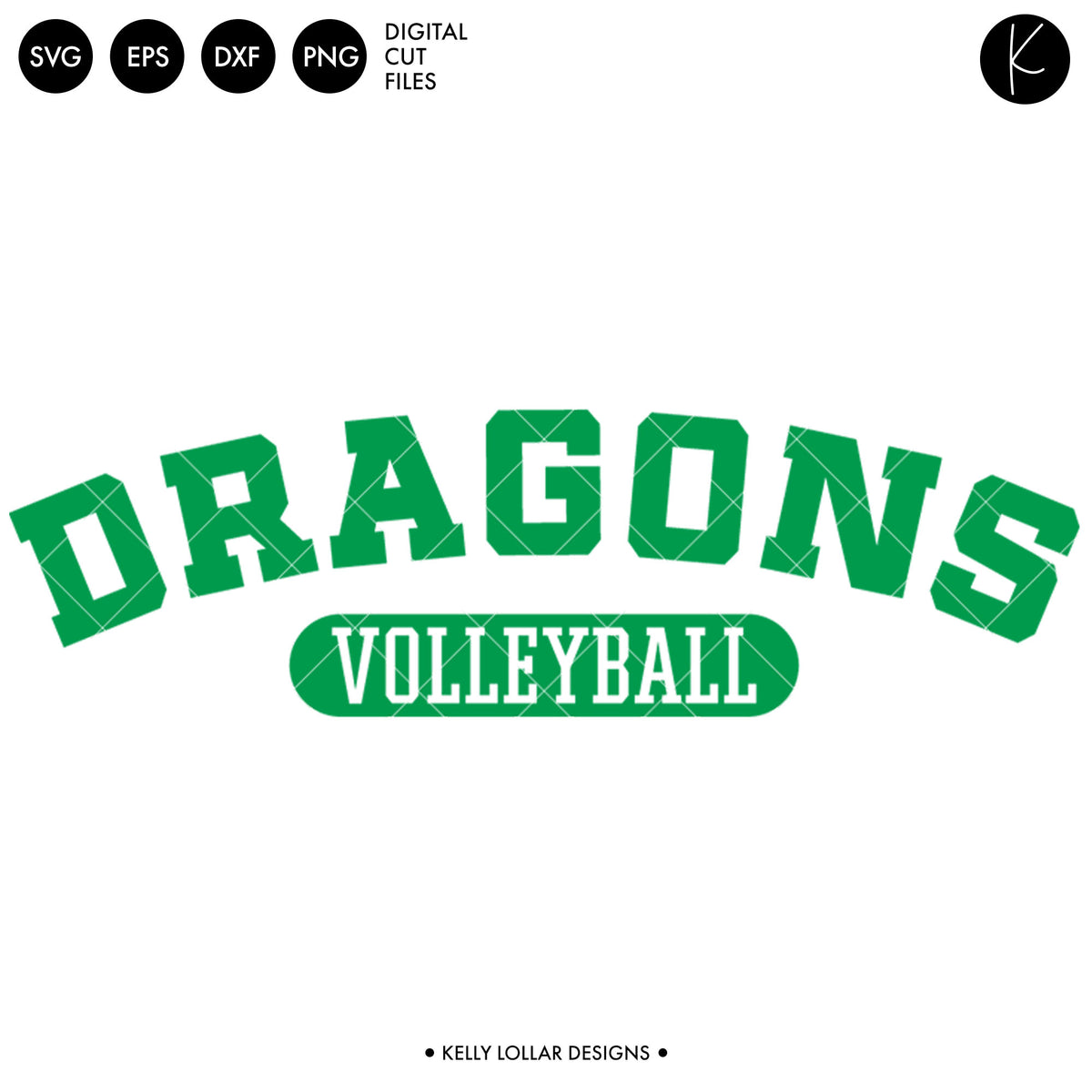 Dragons Volleyball Bundle | SVG DXF EPS PNG Cut Files