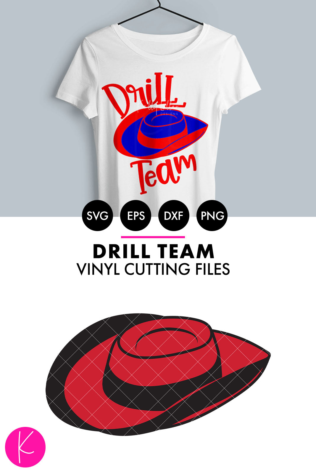 Drill Team Hat | SVG DXF EPS PNG Cut Files