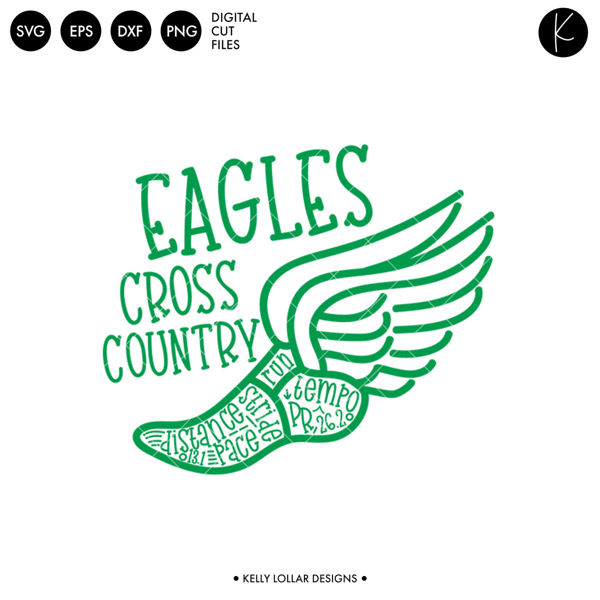 Eagles Cross Country Bundle | SVG DXF EPS PNG Cut Files