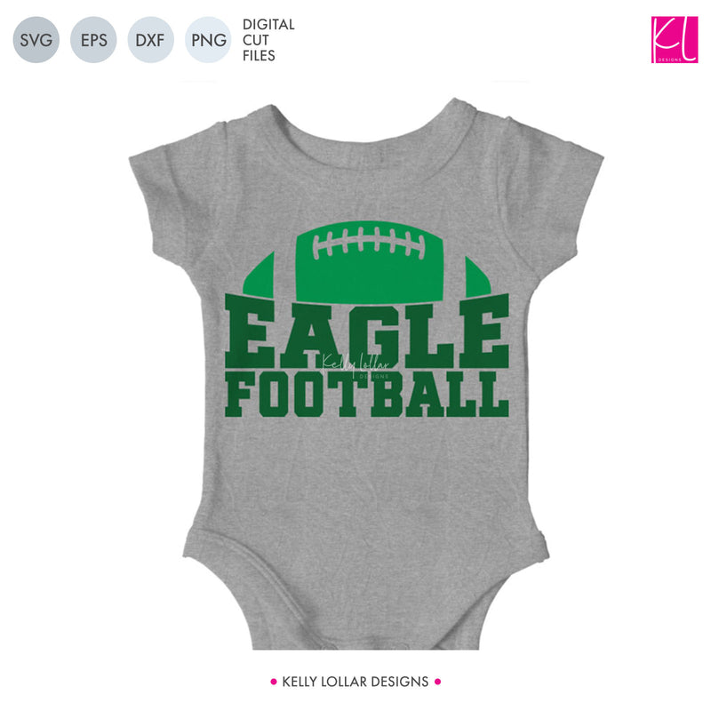 Eagles Football Bundle | SVG DXF EPS PNG Cut Files - Kelly Lollar Designs