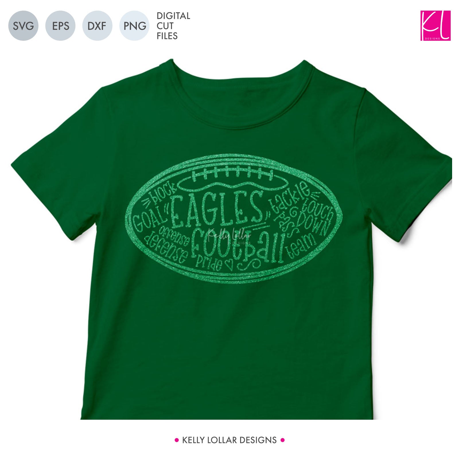 Eagles Football Bundle  SVG DXF EPS PNG Cut Files - Kelly Lollar Designs