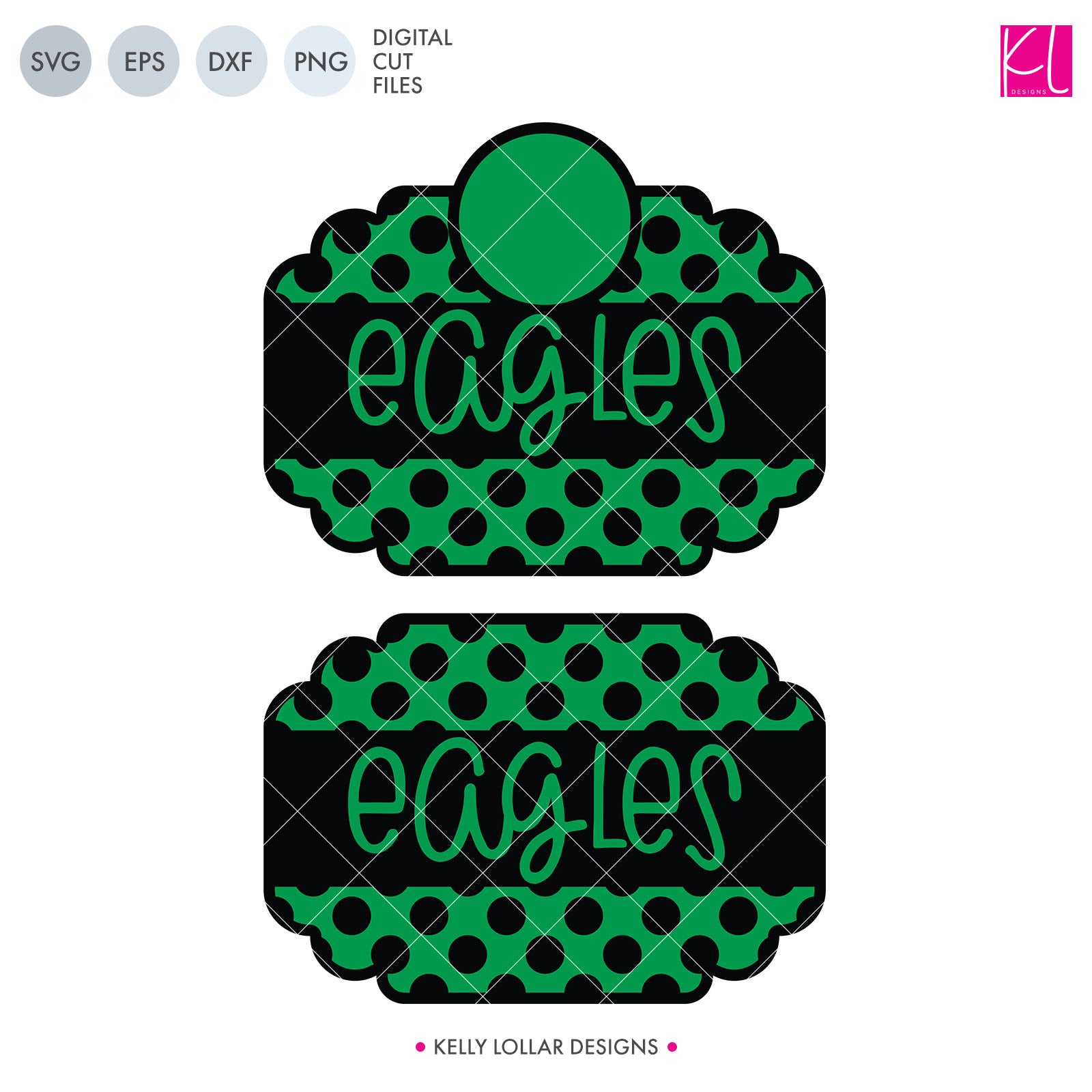 Eagles Mascot Bundle  SVG DXF EPS PNG Cut Files - Kelly Lollar Designs