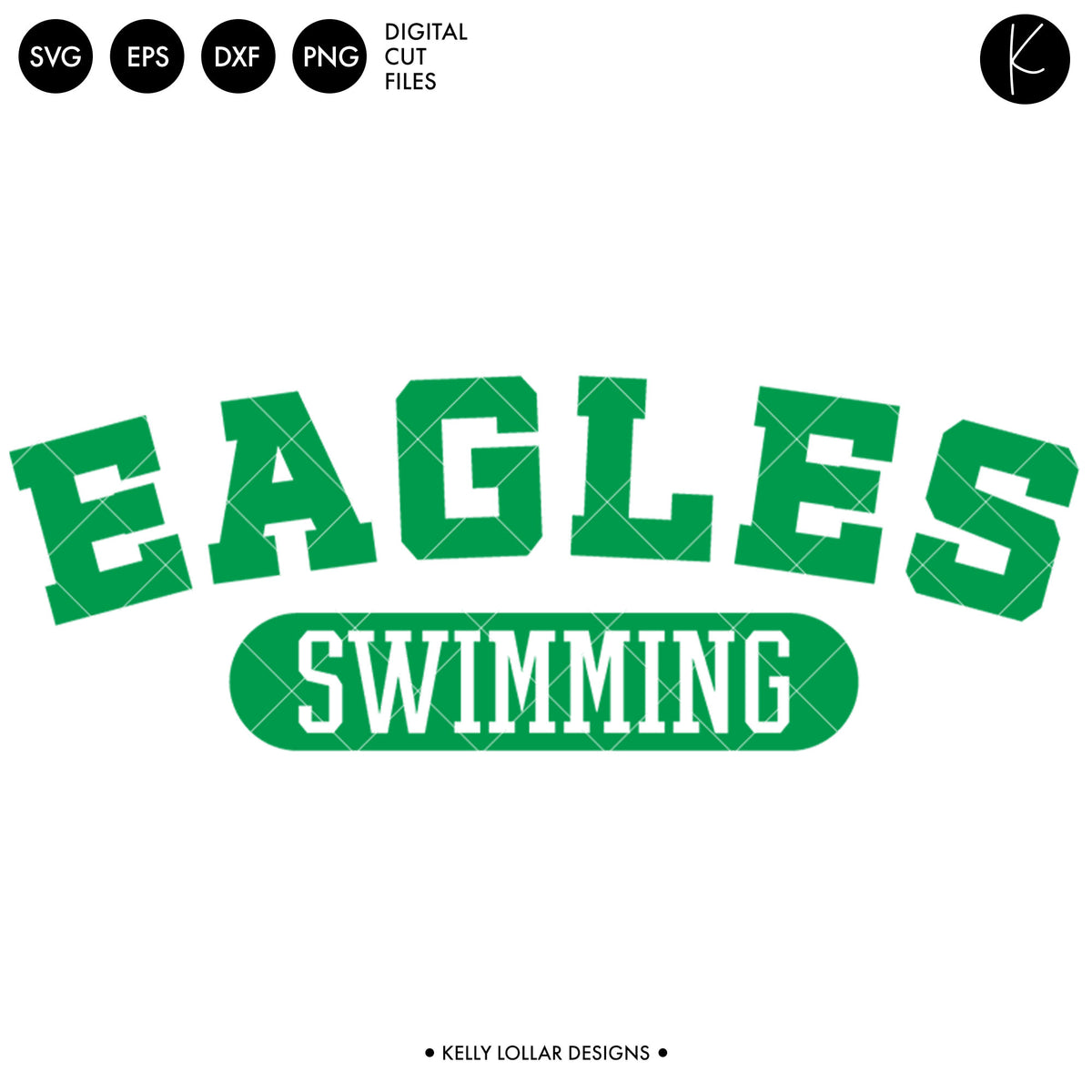 Eagles Swim Bundle | SVG DXF EPS PNG Cut Files