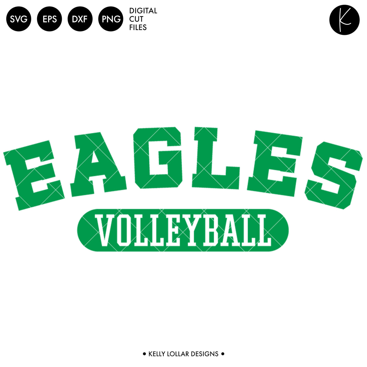 Eagles Volleyball Bundle | SVG DXF EPS PNG Cut Files