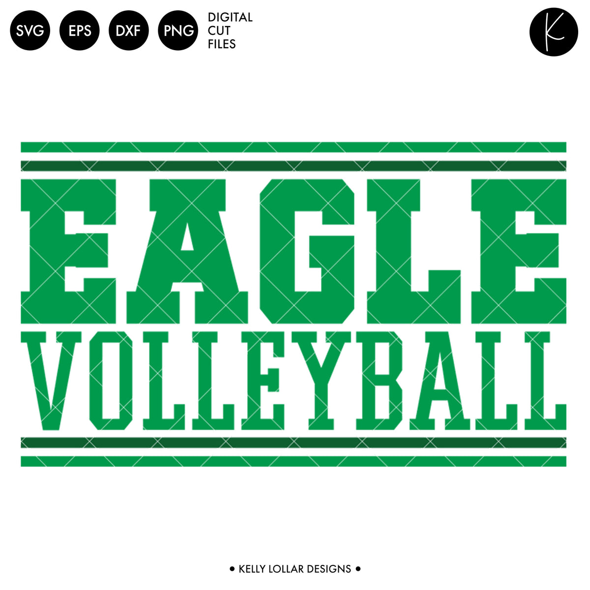 Eagles Volleyball Bundle | SVG DXF EPS PNG Cut Files
