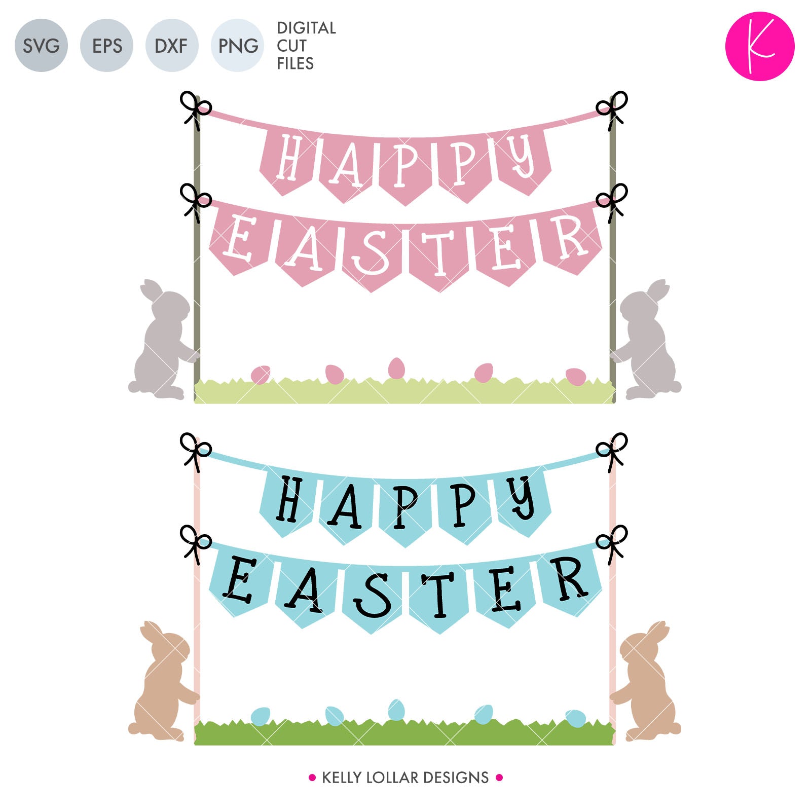Easter Bunting | SVG DXF EPS PNG Cut Files