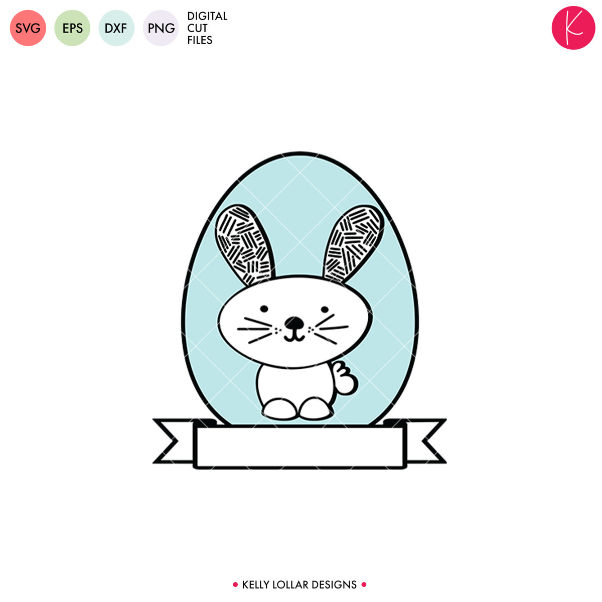 Modern Easter Bunny | SVG DXF EPS PNG Cut Files