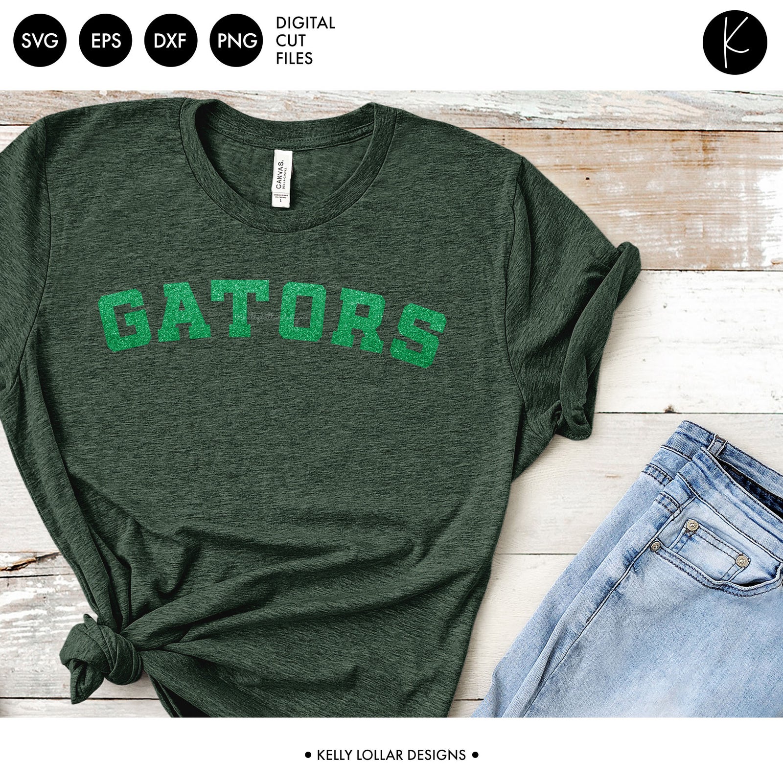 Gators Arched Name | SVG DXF EPS PNG Cut Files