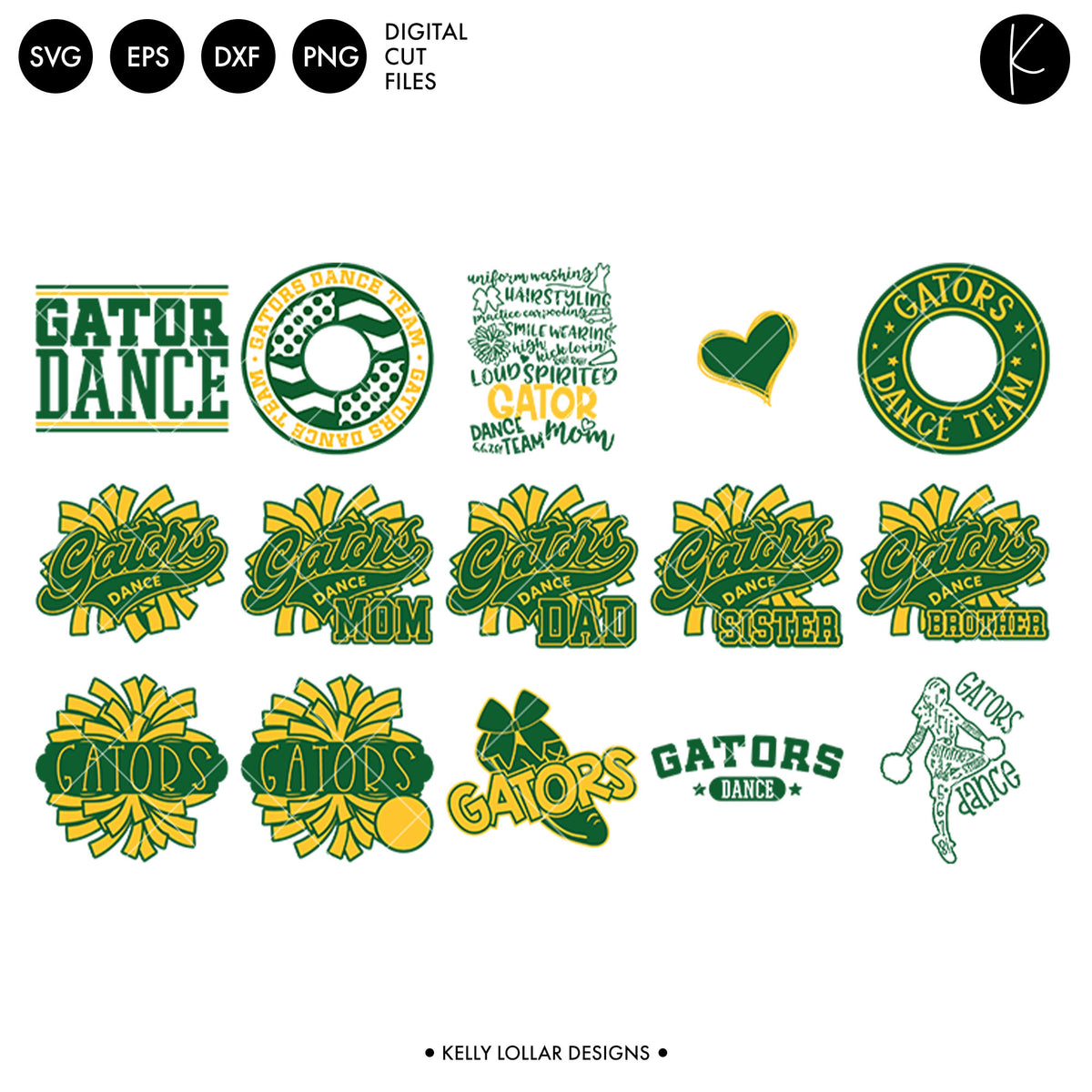 Gators Dance Bundle | SVG DXF EPS PNG Cut Files