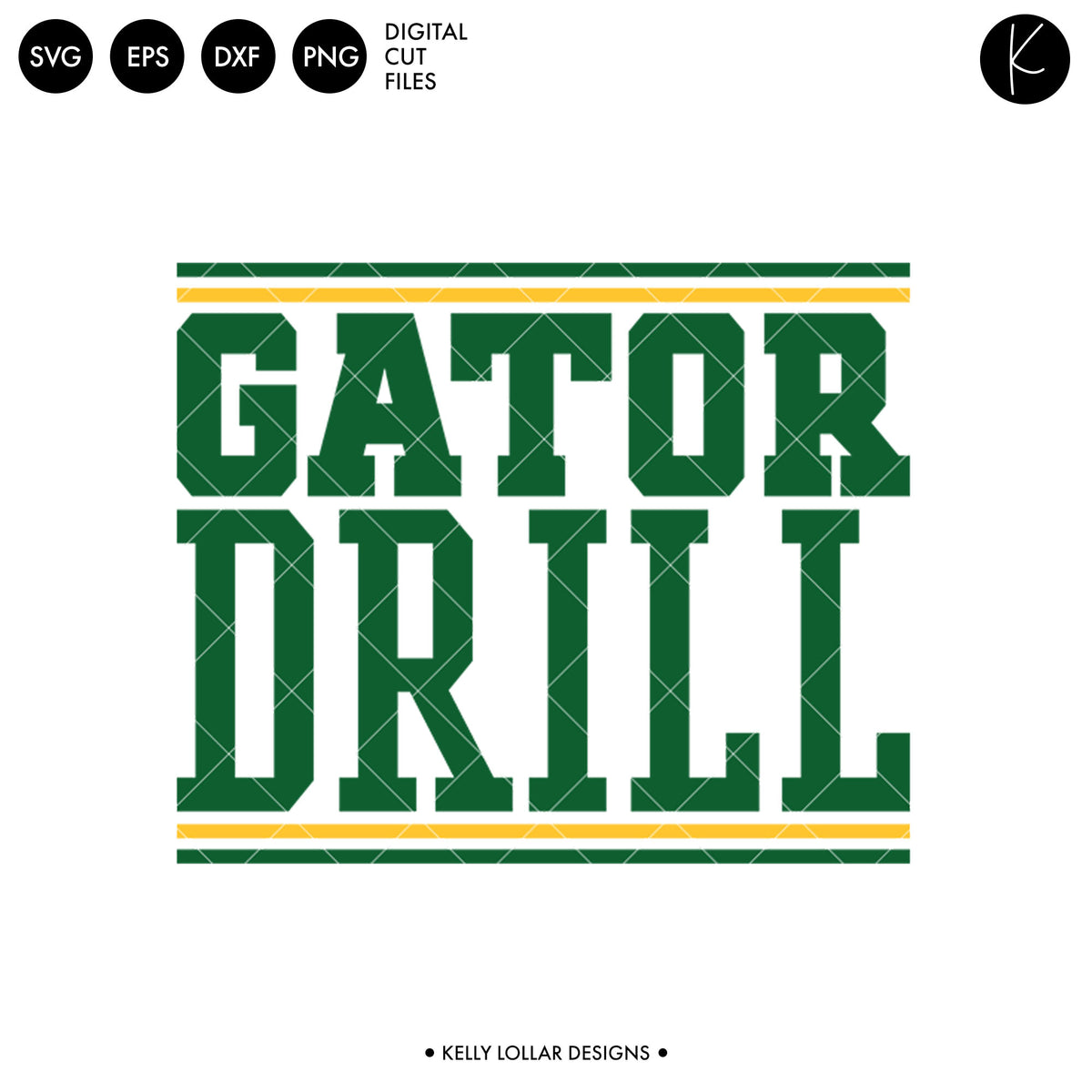 Gators Drill Bundle | SVG DXF EPS PNG Cut Files