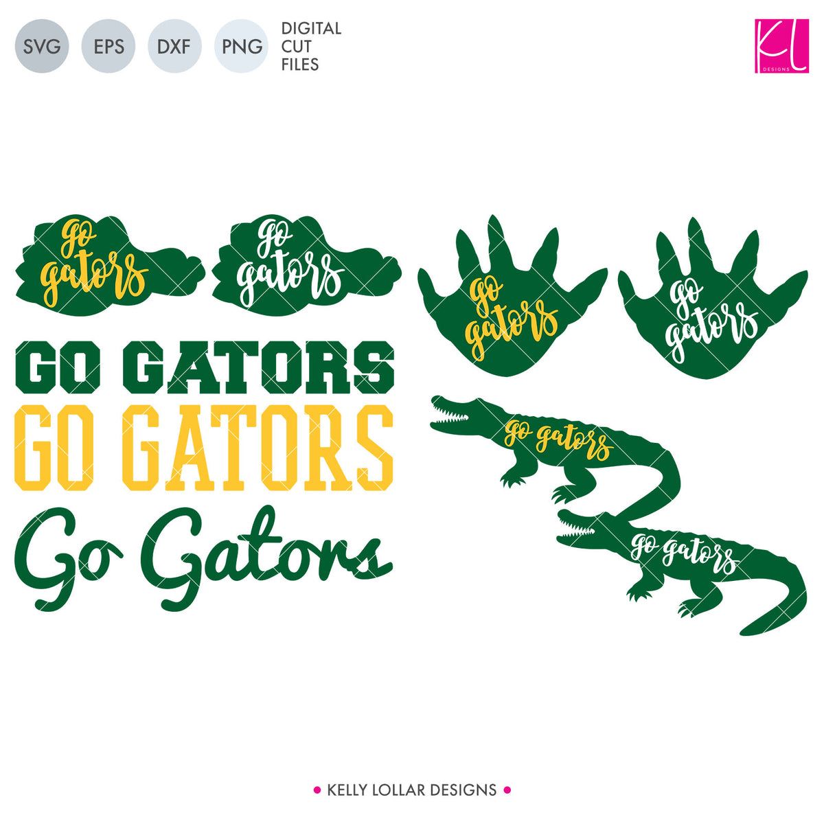 Gators Mascot Bundle | SVG DXF EPS PNG Cut Files