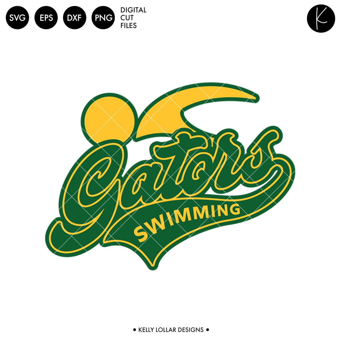 Gators Swim Bundle | SVG DXF EPS PNG Cut Files