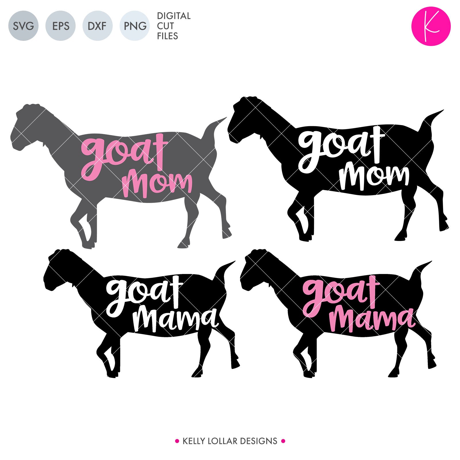 Goat Mama, Mom | SVG DXF EPS PNG Cut Files