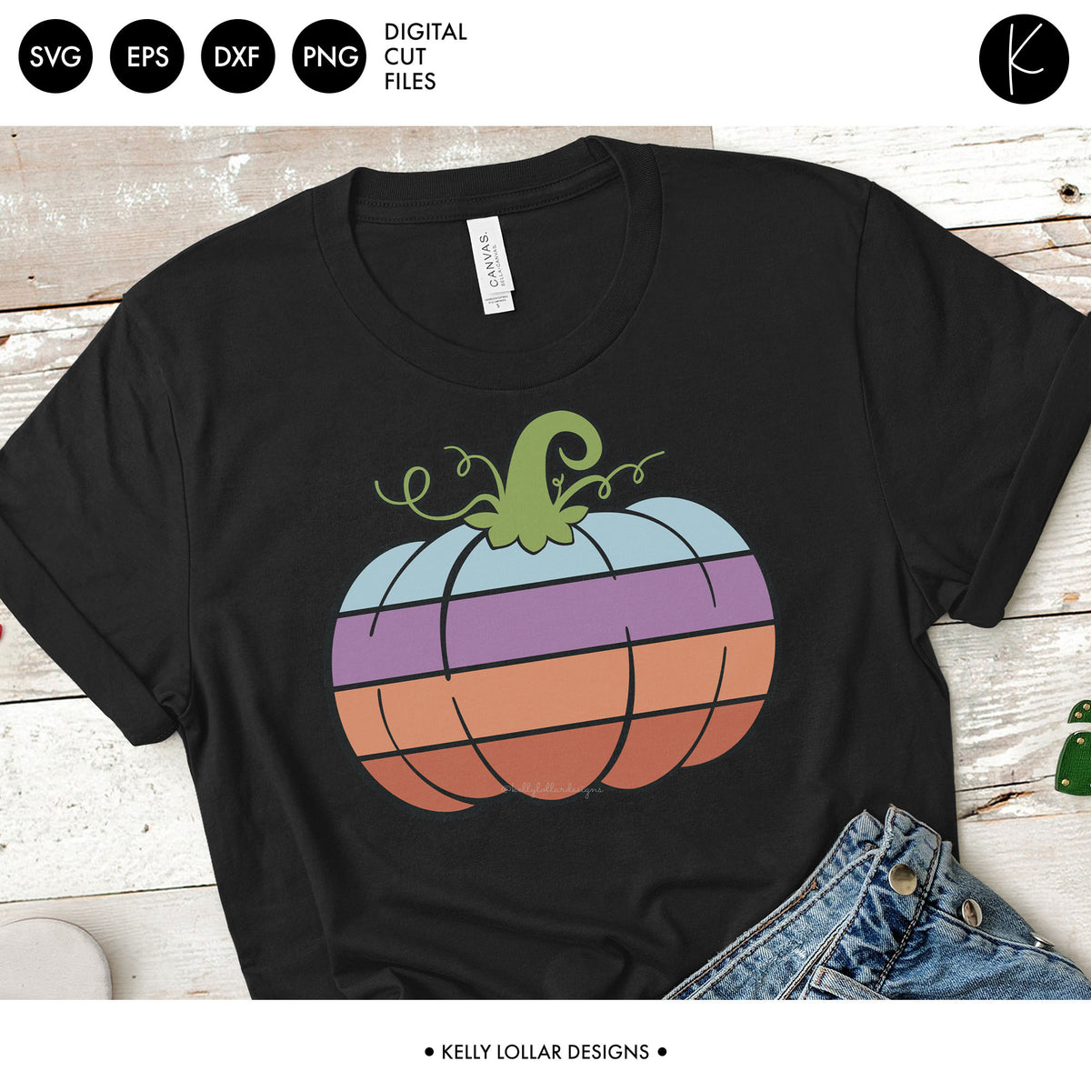 Gradient Pumpkin | SVG DXF EPS PNG Cut Files