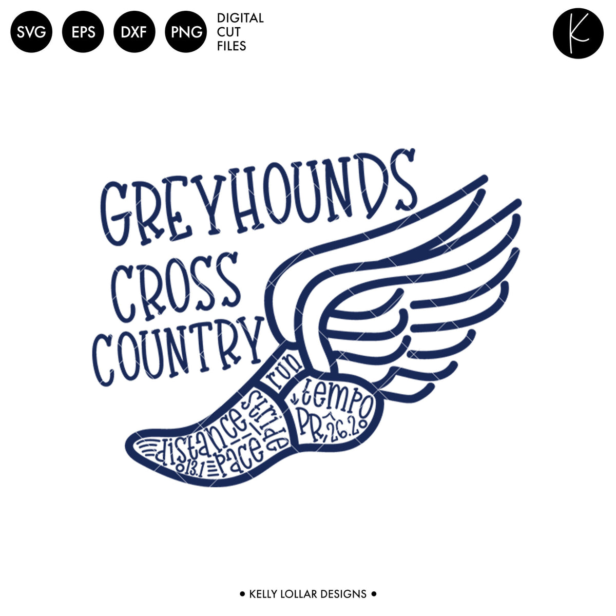 Greyhounds Cross Country Bundle | SVG DXF EPS PNG Cut Files