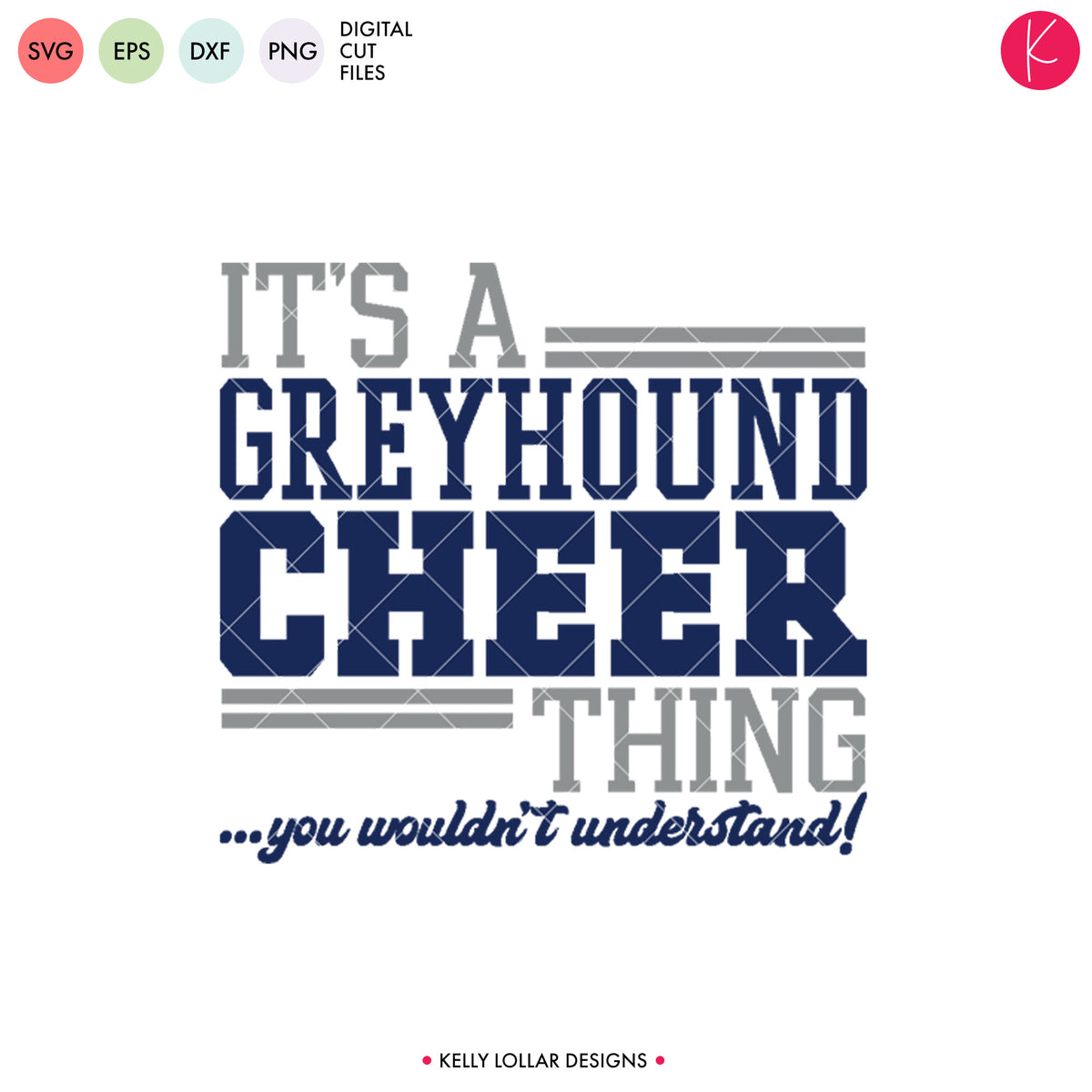Greyhounds Cheer Bundle | SVG DXF EPS PNG Cut Files