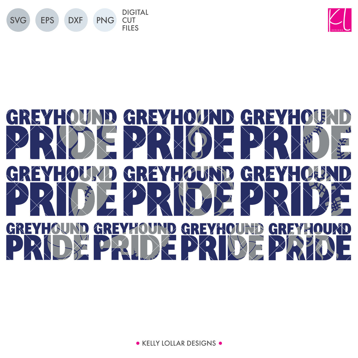 Greyhounds Mascot Bundle | SVG DXF EPS PNG Cut Files