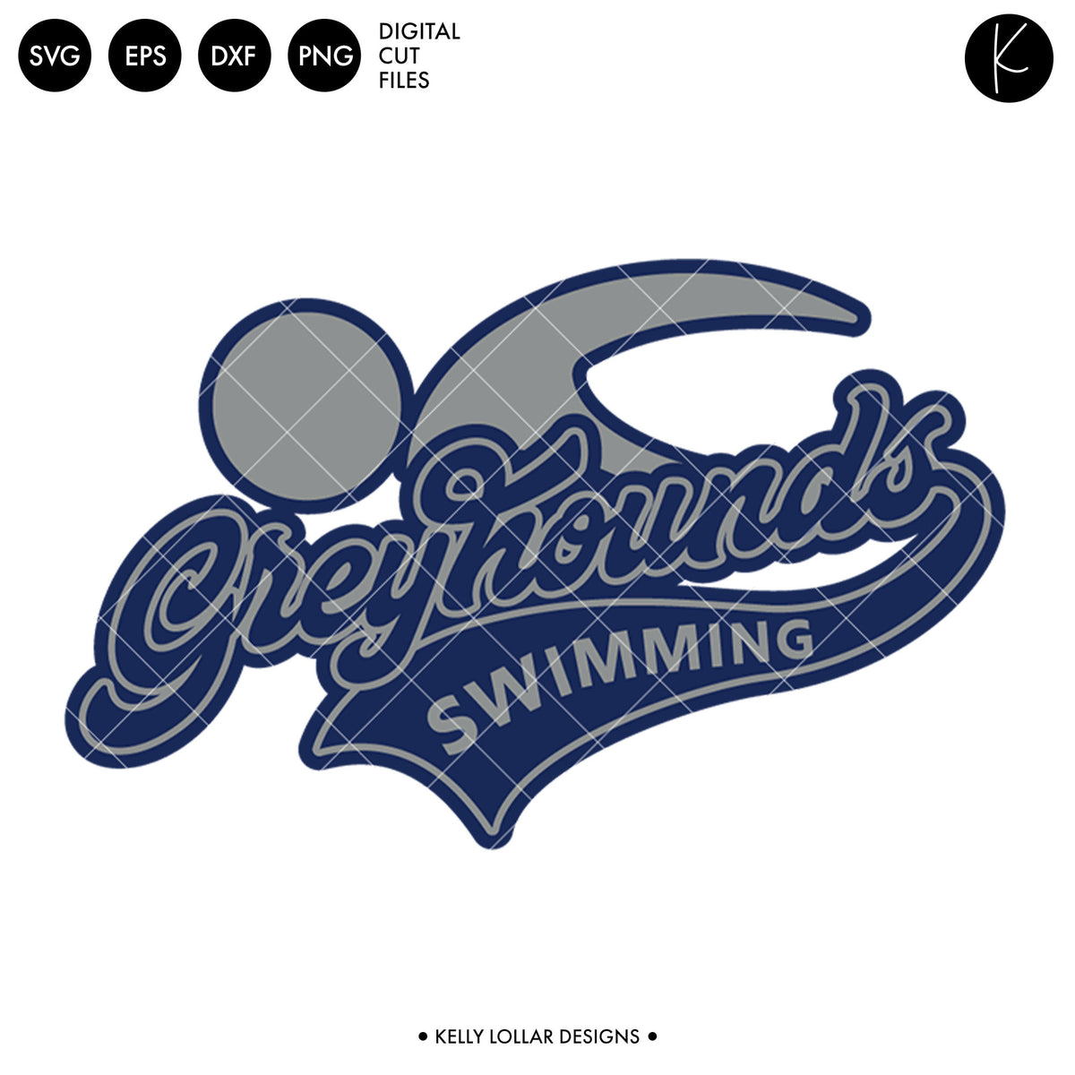 Greyhounds Swim Bundle | SVG DXF EPS PNG Cut Files