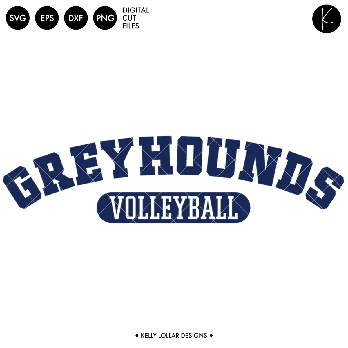 Greyhounds Volleyball Bundle | SVG DXF EPS PNG Cut Files