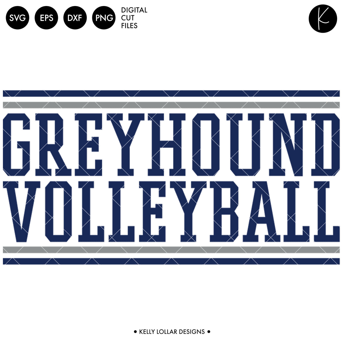 Greyhounds Volleyball Bundle | SVG DXF EPS PNG Cut Files