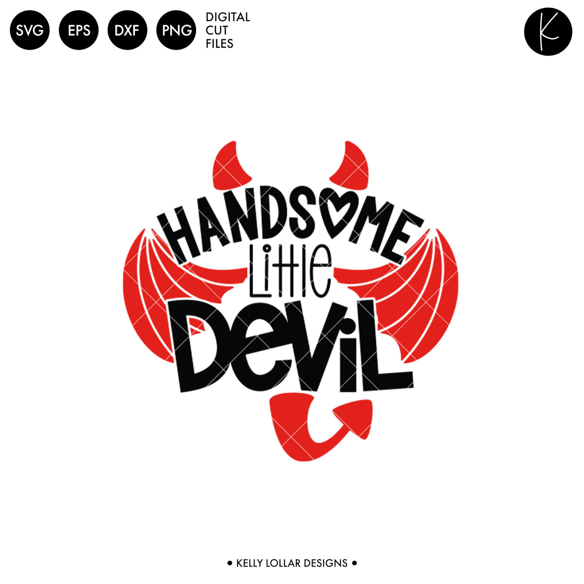 Handsome Little Devil | SVG DXF EPS PNG Cut Files
