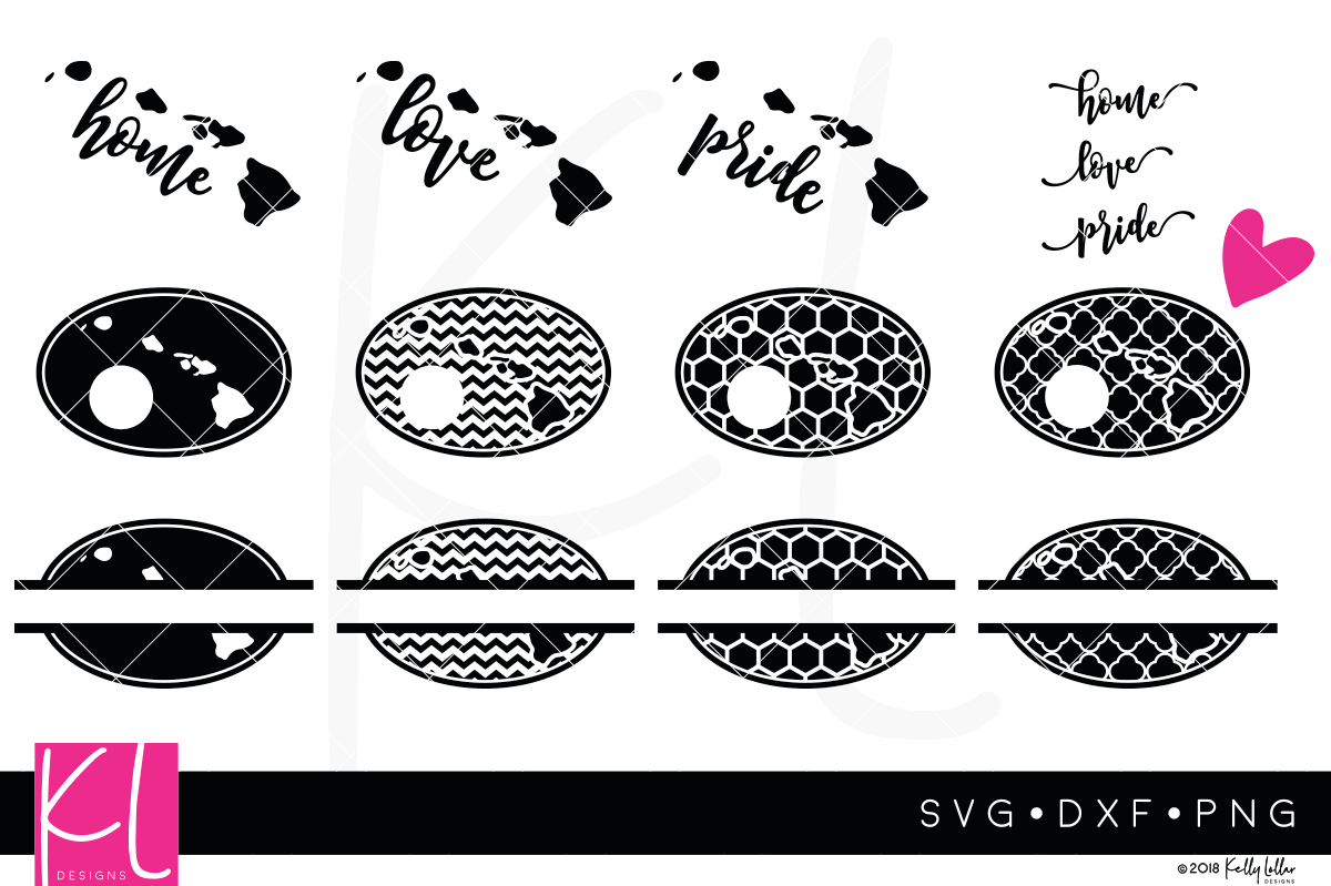 Hawaii State Bundle | SVG DXF EPS PNG Cut Files