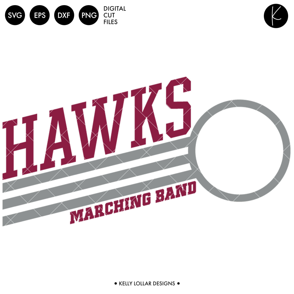 Hawks Band Bundle | SVG DXF EPS PNG Cut Files