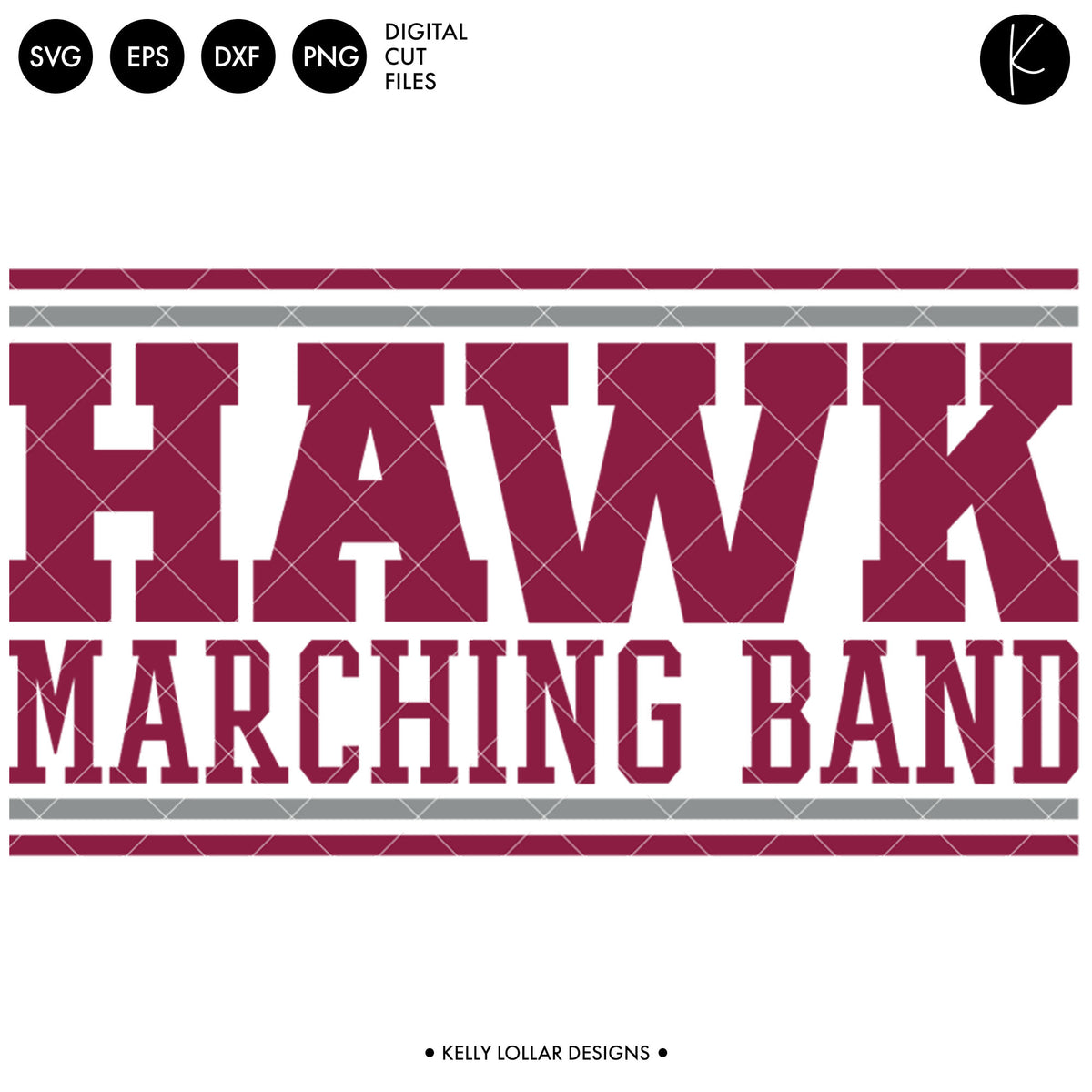 Hawks Band Bundle | SVG DXF EPS PNG Cut Files