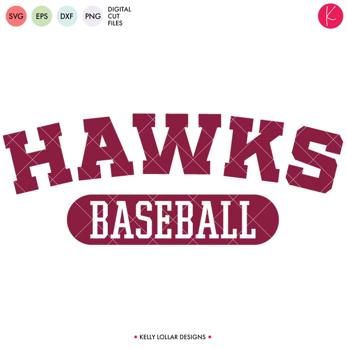Hawks Baseball &amp; Softball Bundle | SVG DXF EPS PNG Cut Files