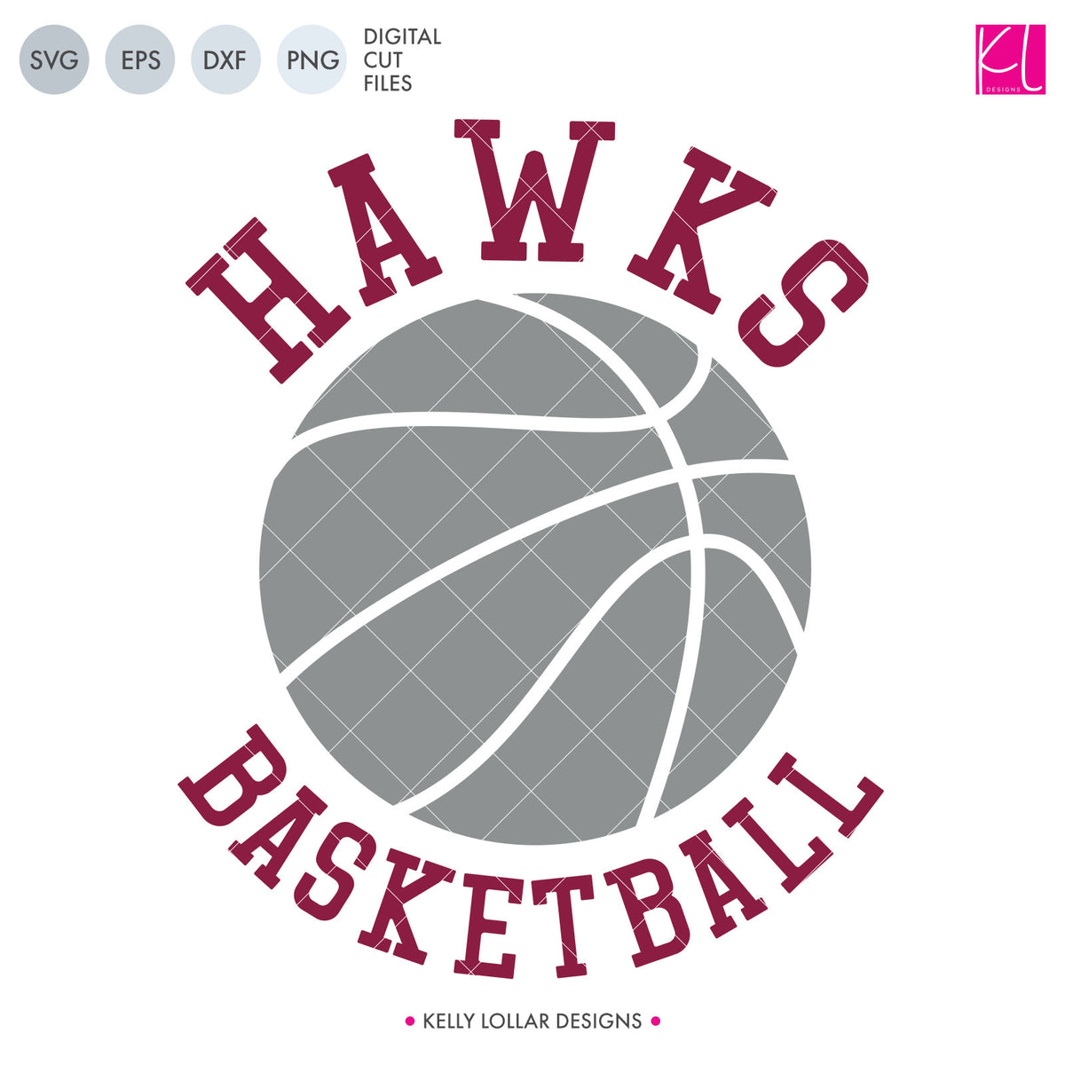 Hawks Basketball Bundle | SVG DXF EPS PNG Cut Files