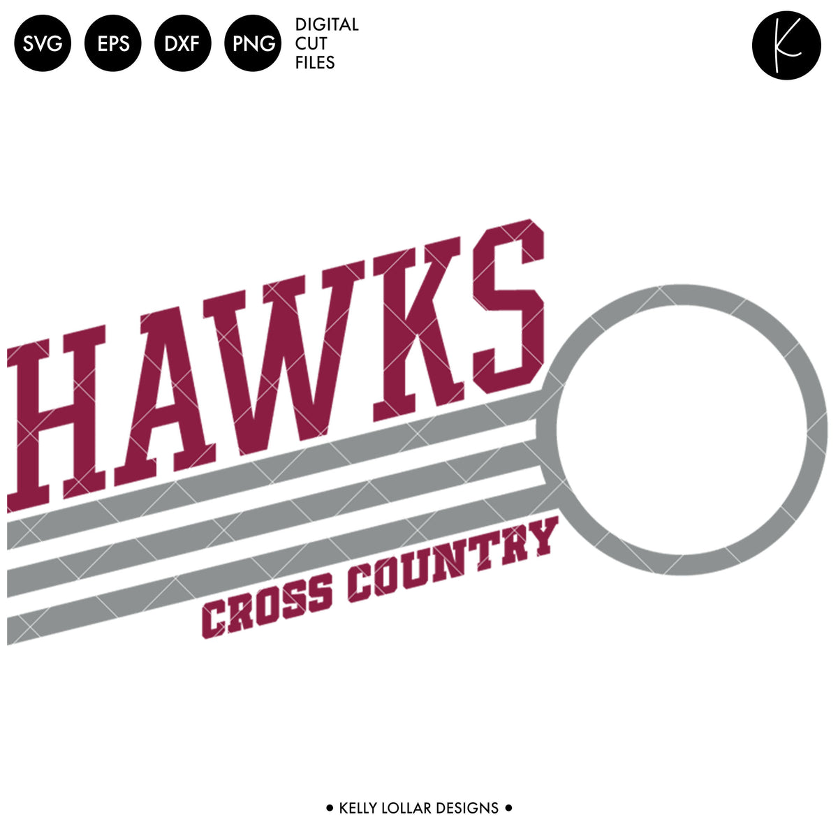 Hawks Cross Country Bundle | SVG DXF EPS PNG Cut Files