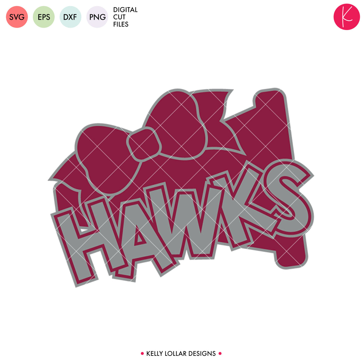 Hawks Cheer Bundle | SVG DXF EPS PNG Cut Files