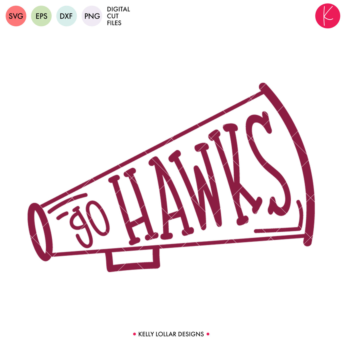 Hawks Cheer Bundle | SVG DXF EPS PNG Cut Files