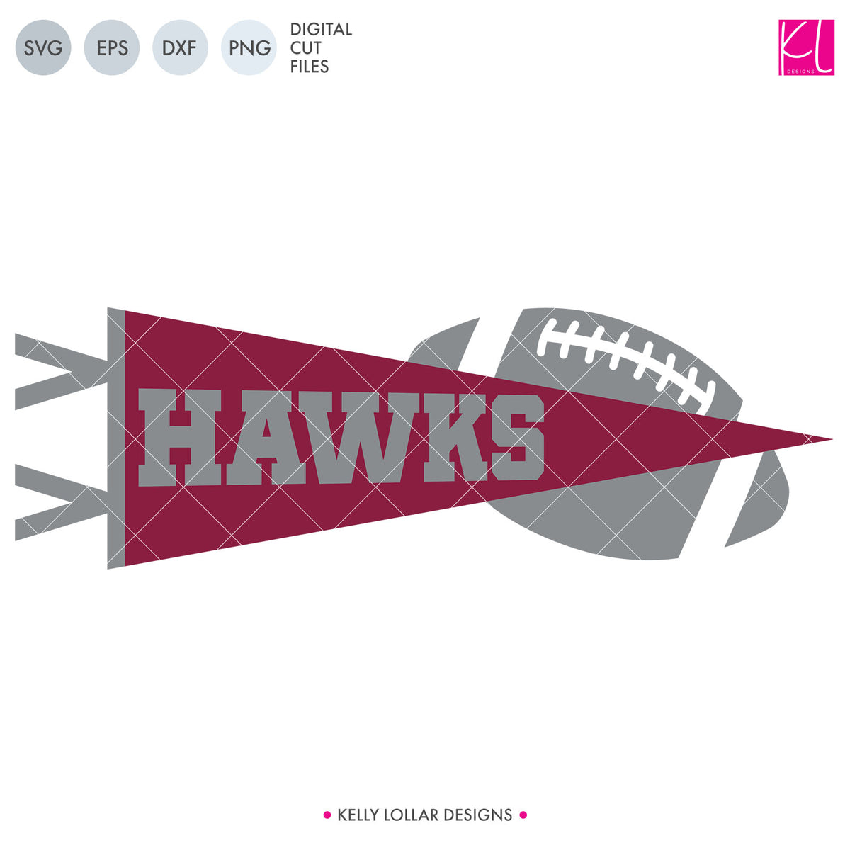 Hawks Football Bundle | SVG DXF EPS PNG Cut Files