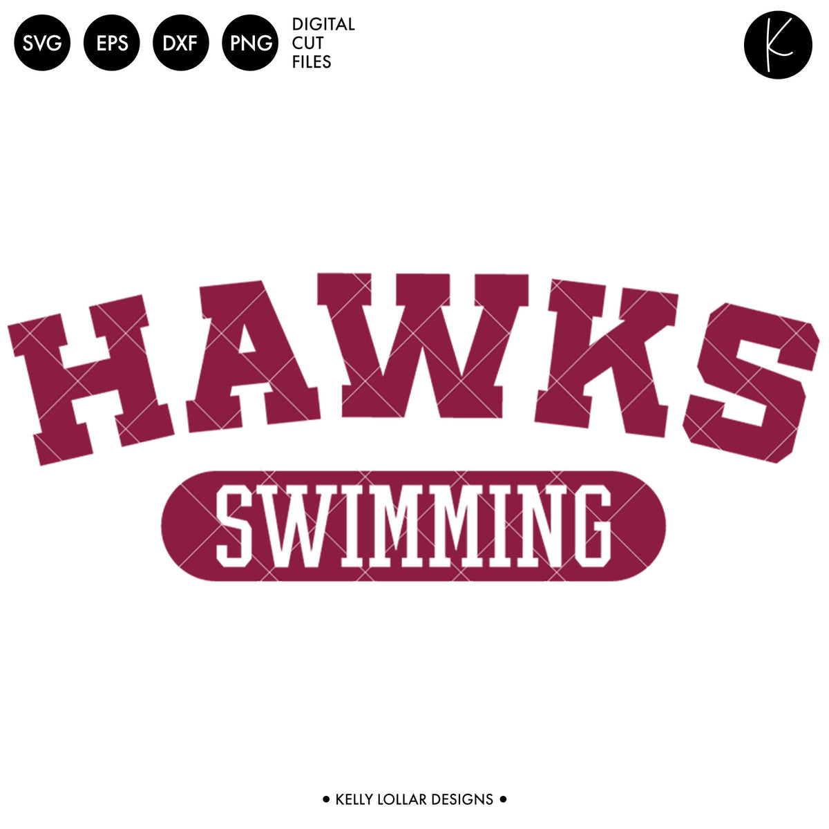 Hawks Swim Bundle | SVG DXF EPS PNG Cut Files